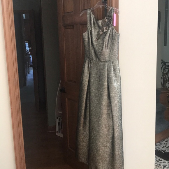 Rickie Freeman for Terri Jon Metallic Dress
